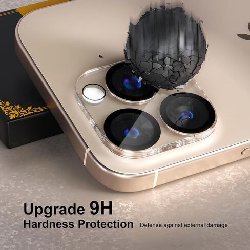beuxece for 6 Pack iPhone 16 Pro/iPhone 16 Pro Max Camera Lens Protector [Drop Protection] [Case Friendly] [Easy Installation] 9H Tempered Glass Camera Screen Protector Cover Accessories, Clear in Kuwait