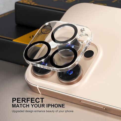 beuxece for 6 Pack iPhone 16 Pro/iPhone 16 Pro Max Camera Lens Protector [Drop Protection] [Case Friendly] [Easy Installation] 9H Tempered Glass Camera Screen Protector Cover Accessories, Clear in Kuwait