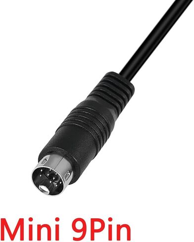 S-Video Cable Din 9Pin Male 90 Degree to Male Extension Cable Lead for Projector, VCR, DVD Receiver, Camcorders (1.5 Meter) in Saudi Arabia