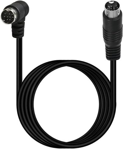 S-Video Cable Din 9Pin Male 90 Degree to Male Extension Cable Lead for Projector, VCR, DVD Receiver, Camcorders (1.5 Meter) in Saudi Arabia