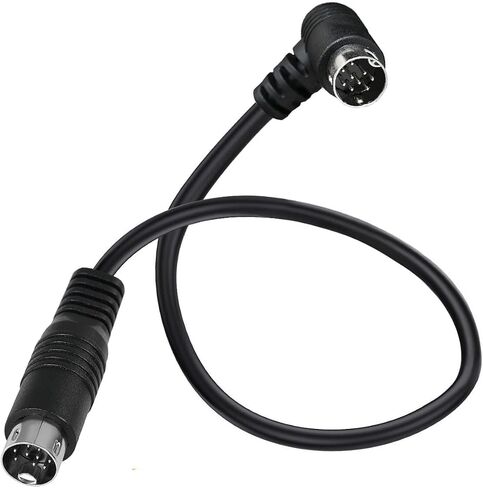 S-Video Cable Din 9Pin Male 90 Degree to Male Extension Cable Lead for Projector, VCR, DVD Receiver, Camcorders (1.5 Meter) in Saudi Arabia