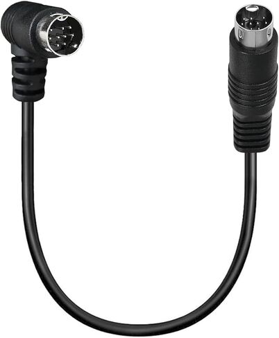 S-Video Cable Din 9Pin Male 90 Degree to Male Extension Cable Lead for Projector, VCR, DVD Receiver, Camcorders (1.5 Meter) in Saudi Arabia