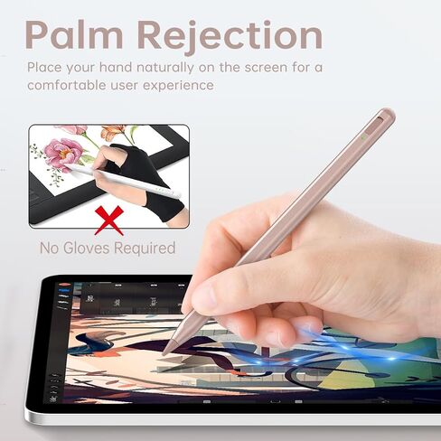 Stylus Pen for iPad, Uogic Palm Rejection, Faster Charge, for iPad 6th/7th/8th/9th/10th, Air 3rd/4th/5th/M2, Pro M4/11/12.9", Air 3rd/4th/5th, Mini 5th/6th in Kuwait
