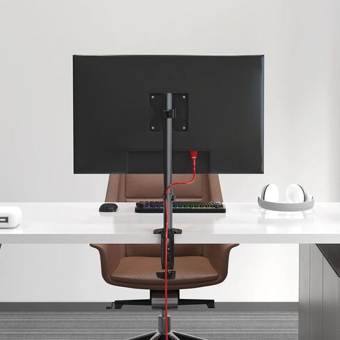 Pholiten Single Monitor Stand, Heavy Duty Adjustable Monitor Arm Desk Mount for 13-32Inch, Tilt, Swivel, Rotate, Support 22 lbs,Black in Kuwait