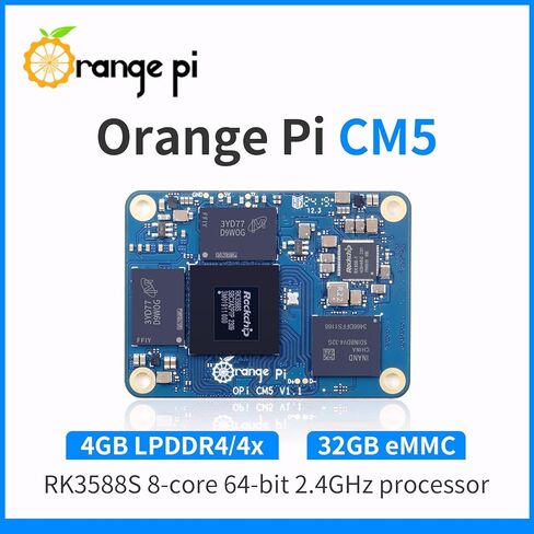 ذاكرة الوصول العشوائي CM5 16 جيجابايت مع 32 جيجابايت EMMC LPDDR4 Rockchip RK3588S AI Accelerator 6TOPS، وحدة الحوسبة 5 WiFi Bluetooth BLE (دعم أرضية الكمبيوتر اللوحي CM5) كمبيوتر لوحي واحد in Kuwait