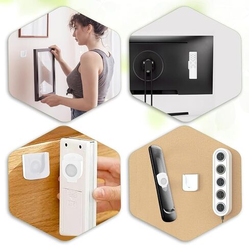 Magnetic Remote Control Holder Wall Mount, 3Pcs Self Adhesive Remote Control Caddy, Upgrade TV Remote Organizer for TV, Air, Fan Conditioner Remote Controls No Drilling in Saudi Arabia