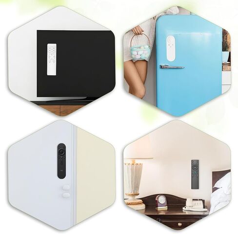 Magnetic Remote Control Holder Wall Mount, 3Pcs Self Adhesive Remote Control Caddy, Upgrade TV Remote Organizer for TV, Air, Fan Conditioner Remote Controls No Drilling in Saudi Arabia