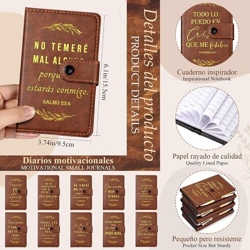 Spakon 40 Pcs Christian Gifts Bulk Include Leather Bible Study Notebook Verse Ballpoint Pen Prayer Journal Religious God Notepad for Men Women Church Sunday School Gifts (English Tree of Life) in Saudi Arabia