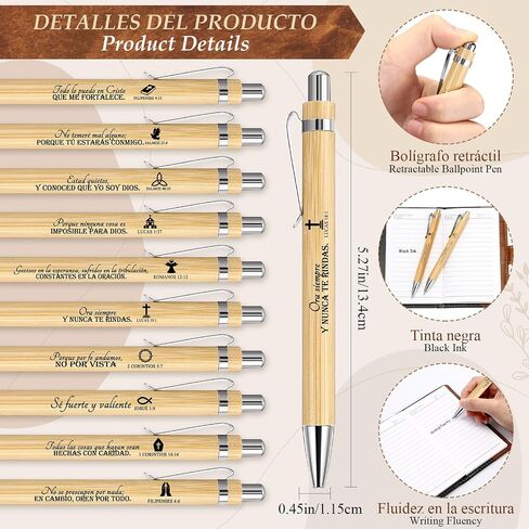 Spakon 40 Pcs Christian Gifts Bulk Include Leather Bible Study Notebook Verse Ballpoint Pen Prayer Journal Religious God Notepad for Men Women Church Sunday School Gifts (English Tree of Life) in Saudi Arabia