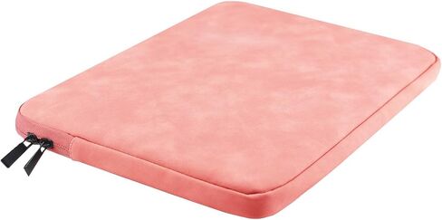 Megoo 14" Laptop Sleeve Soft Case for Samsung Galaxy Tab S9/S8, Surface Laptop 7/6/5/4/Studio, Surface Book, Shockproof Water-Resistant PU Leather Pouch Bag for 13.5"-14.6" Notebook Computers(Pink) in Saudi Arabia