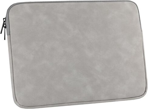 Megoo 15" Laptop Sleeve Case Soft PU Leather Carry Case(Light Gray) in Saudi Arabia