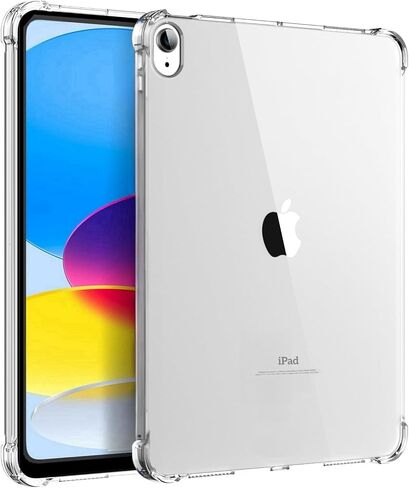 Case for iPad (A16) 11th Generation 11 Inch (2025), iPad 10th Generation 10.9 Inch (2022), Lightweight and Thin, Soft TPU with Air Bumper Guard, Anti-Scratch, Shockproof Impact Resistant, Clear in Saudi Arabia