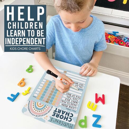 3 Greenery Dry Erase Chore Chart for Kids Multiple Kids - Kids Chore Chart Kids Chart, Chores Chart for Kids Multiple Kids, Magnetic Chore Chart for Kids, Chore Chart Adults, Chores Chart for Teens in Saudi Arabia