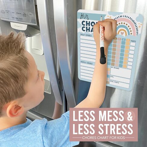 3 Greenery Dry Erase Chore Chart for Kids Multiple Kids - Kids Chore Chart Kids Chart, Chores Chart for Kids Multiple Kids, Magnetic Chore Chart for Kids, Chore Chart Adults, Chores Chart for Teens in Saudi Arabia