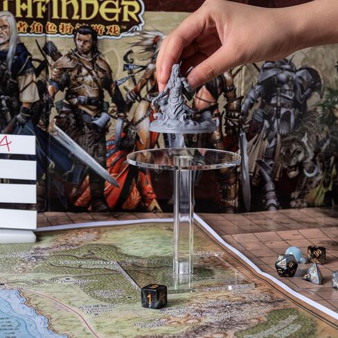 Kalami Flying Mini Combat Riser for DND with 1" Base, Acrylic Flight Stand for Miniature Characters in Tabletop RPG Terrain in Kuwait