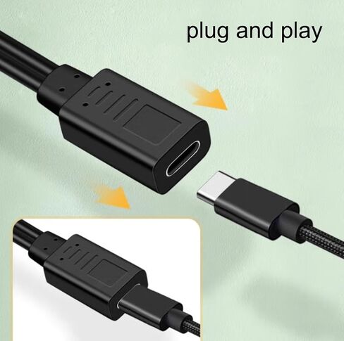 Qaoquda USB C فاصل شحن الكابل ، 1 قدم USB النوع C أنثى إلى 2 USB ثنائي النوع C الذكور y splitter امتداد الشحن (فقط للشحن) in Kuwait