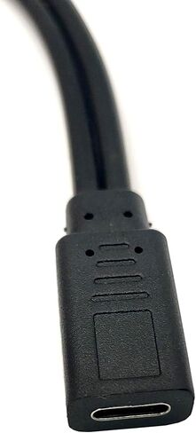 Qaoquda USB C فاصل شحن الكابل ، 1 قدم USB النوع C أنثى إلى 2 USB ثنائي النوع C الذكور y splitter امتداد الشحن (فقط للشحن) in Kuwait