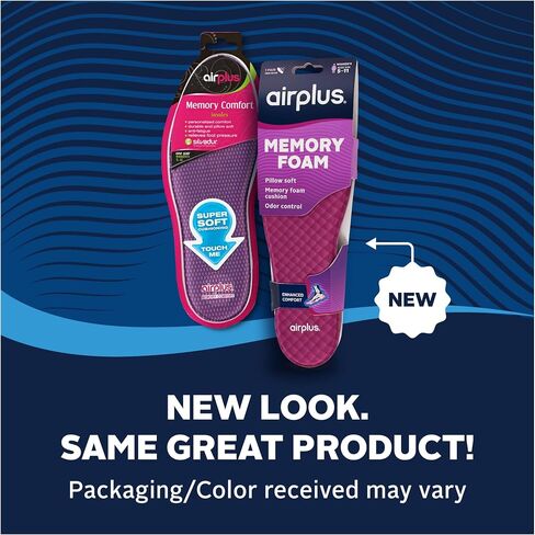 Airplus Memory Comfort Shoe Insoles With Memory Foam for Pressure Relief, Ideal For Men and Women in Saudi Arabia