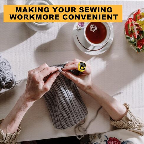 عدادات غرز TESEAS قطعتين من عداد الصف الرقمي وعلامات الغرز 50 قطعة من علامات غرزة الكروشيه للحياكة والخياطة والنسيج، والصلاة الإسلامية، وتسجيل النتائج الرياضية، وعداد اللفة in Kuwait