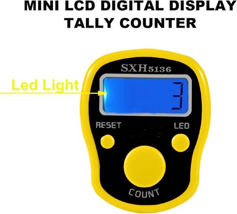 عدادات غرز TESEAS قطعتين من عداد الصف الرقمي وعلامات الغرز 50 قطعة من علامات غرزة الكروشيه للحياكة والخياطة والنسيج، والصلاة الإسلامية، وتسجيل النتائج الرياضية، وعداد اللفة in Kuwait