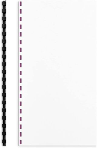Staples 5/8" Plastic Binding Spine Comb, 120 Sheet Capacity, Black, Pack of 25 Combs in Saudi Arabia