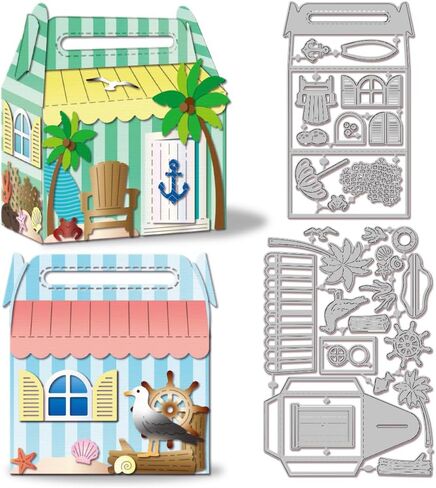 المخلوقات البحرية Globleland قطع يموت من أجل DIY Scrapbooking Metal Summer Ocean موضوع يموت المحيط حيوانات Octopus Seahorse Die Cuts لصنع البطاقات. in Saudi Arabia