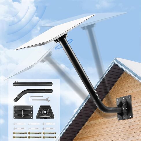 Starlink Gen 3 Mount - Heavy Duty Starlink Mounting Kit for Starlink V3 Weather-Resistant Easy to Install Perfect Fit for Home Roof Installation Ideal for Remote Areas Farms and Construction Sites in Saudi Arabia