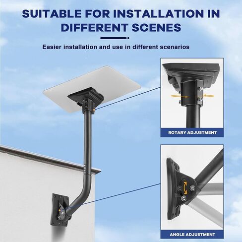 Starlink Gen 3 Mount - Heavy Duty Starlink Mounting Kit for Starlink V3 Weather-Resistant Easy to Install Perfect Fit for Home Roof Installation Ideal for Remote Areas Farms and Construction Sites in Saudi Arabia