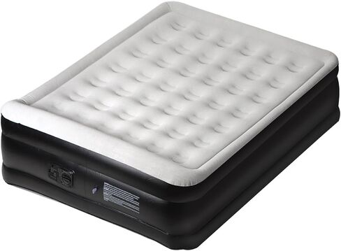 Panana Queen Air Mattress with Built in Electric Pump, Height 18.5" Comfort Blow up Inflatable Guest Air Bed Airbed with Flocked Top, Storage Bag for Family, Home, Camping in Kuwait