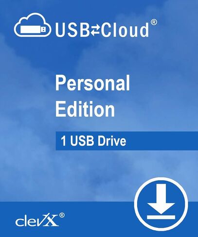 ClevX USBtoCloud - Personal - Automatic Cloud Backup for portable drives - 1 year, for 1 portable USB Flash drive or external HDD/SSD device in Saudi Arabia