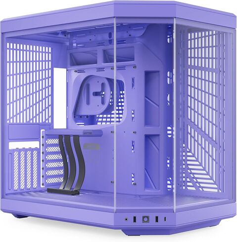 HYTE Y70 Touch Infinite Dual Chamber ATX Mid Tower حافظة جمالية حديثة مع شاشة لمس LCD مدمجة 2.5K - أسود in Kuwait