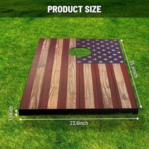 Cornhole Board Set Outdoor Game-Includes 2 MDF Wood Boards 4x2 Feet, Set of 8 Corn Hole Bean Bag Corn Hole Set in Saudi Arabia