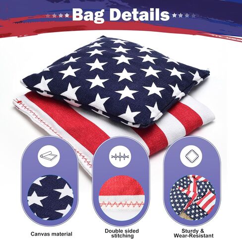 Cornhole Board Set Outdoor Game-Includes 2 MDF Wood Boards 4x2 Feet, Set of 8 Corn Hole Bean Bag Corn Hole Set in Saudi Arabia