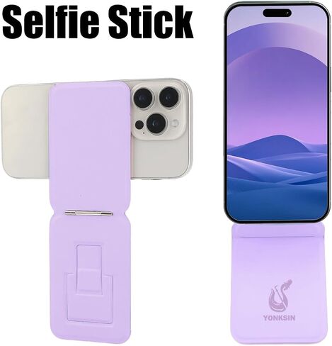 Phone Stand, Magneitc Phone Tripod Stand for iPhone 16/15/14/13/12, Portable Foldable Design, Angle Adjustment, Purple in Kuwait