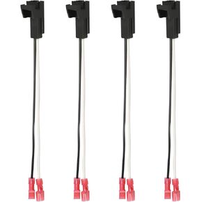 4 PCS Door Speaker Wiring Harness, 72-4568 Audio Speaker Wire Cable Compatible with GMC Buick Chevy Silverado Sierra Suburban Yukon Colorado Front Rear Door Speaker Connector