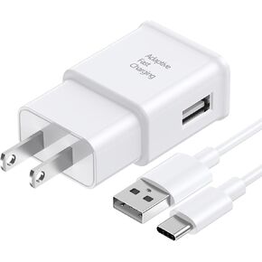 Fast Charger for Samsung Charger Fast Charging USB Type C 6.6ft Cable Cord for Samsung Galaxy Phone S10/S10e/S10+/S9/S9+/S8/S8+/S25/S24/S23/S22/S21/S20/Ultra/Note 20/Note 10/Note 9/ Fast Charger