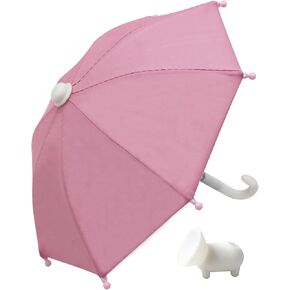 Phone Umbrella, Suction Cup Stand, Anti-Glare Mini Umbrella, Car Bike Navigation Cell Phone Sunshade Holder (Pink)