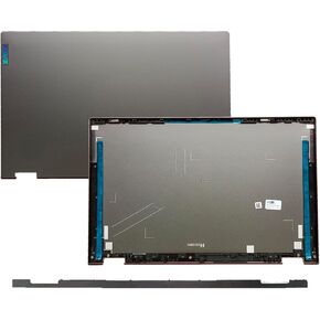 5CB0Y85681 5CB1B02477 استبدال LCD LCD الخلفي الغطاء الخلفي الغطاء الخلفي مع مفصلات LENOVO IDEAPAD FLEX 5-15IIL05 5-15ITL05 5-15ALC05 رمادي