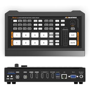 Avmatrix H4 Plus Switcher فيديو مع 10.1 بوصة عرض FHD