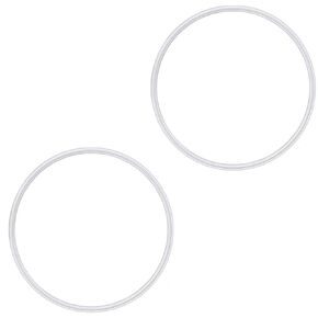 Rubber Gasket Replacement Ring Seal White O Ring Compatible with Magic Bullet MB-1001 Blenders 250W Gasket for Replacement Parts Seal Ring Cups Lids (2/Pack)