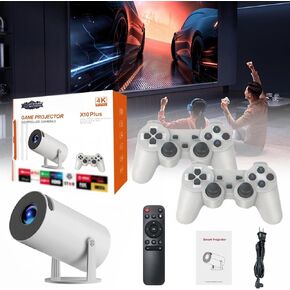 Aimery Arcade Vision Projector, Retro Projector with 20,000+ Retro Games, 130" HD Screen Projection, Projector for Family Entertainment and Outdoor Fun