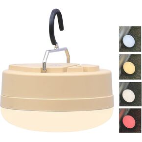 LED Camping Light,4Modes Portable AA Battery Powered Hanging Tent Lantern with Magnetic Base and Foldable Hook for Emergency Use or Campsites, Survival Kit (Without Batteries)