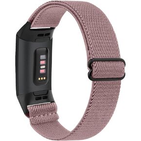 Tobfit Stretchy Band Compatible with Fitbit Charge 4 Bands/Fitbit Charge 3 Bands for Women Men, Solo Loop Straps Elastic Braided Wristbands Replacement for Fitbit Charge 4/Charge 3 Bands