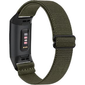 TOBFIT RECEDY BAND متوافق مع Fitbit Charge 4 نطاقات/Fitbit Charge 3 نطاقات للنساء الرجال ، أحزمة حلقة منفردة استبدال معصم مضفر مرنة ل Fitbit Charge 4/Charge 3 نطاقات in Kuwait