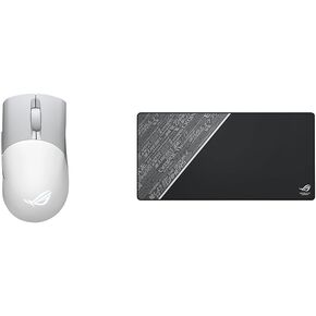 ASUS ROG Keris Wireless AimPoint Gaming Mouse & ROG Sheath Black Mouse Pad Bundle (36000 DPI, 5 Buttons, Tri-Mode Connectivity)