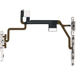 On/Off Power Volume Button Silent Switch Replacement for iPhone 8 Flash Light for iPhone SE 2020 Repair Mute Audio Control Flex Cable for iPhone SE 2022 Mic Assembly Metal Bracket