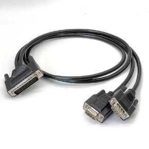 DB44 Male to DB9 Male and Male 2 Way Splitter Serial Cable 50CM