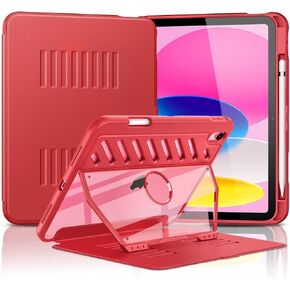 MoKo Case for iPad (A16) 11th Generation 11-inch 2025/iPad 10th Generation 10.9-inch 2022 with Pencil Holder, [10 Strong Magnetic Viewing Angle] Fully-Body Rugged Heavy Duty Protective Case, Navy Blue