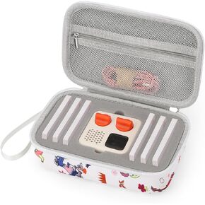 Case Compatible with Yoto Mini Kids Bluetooth Audio Player, Travel Carrier, Kids Toy Storage Organiser, and Tidy Mini Card Storage (Felt gray)