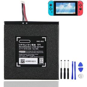 HAC-003 HAC-001 HAC-S-JP/EU Battery for Switch Console Handhold Gamepad Game Machine High Capacity Internal Battery with Installation Tools Kit 3.7V 4310mAh